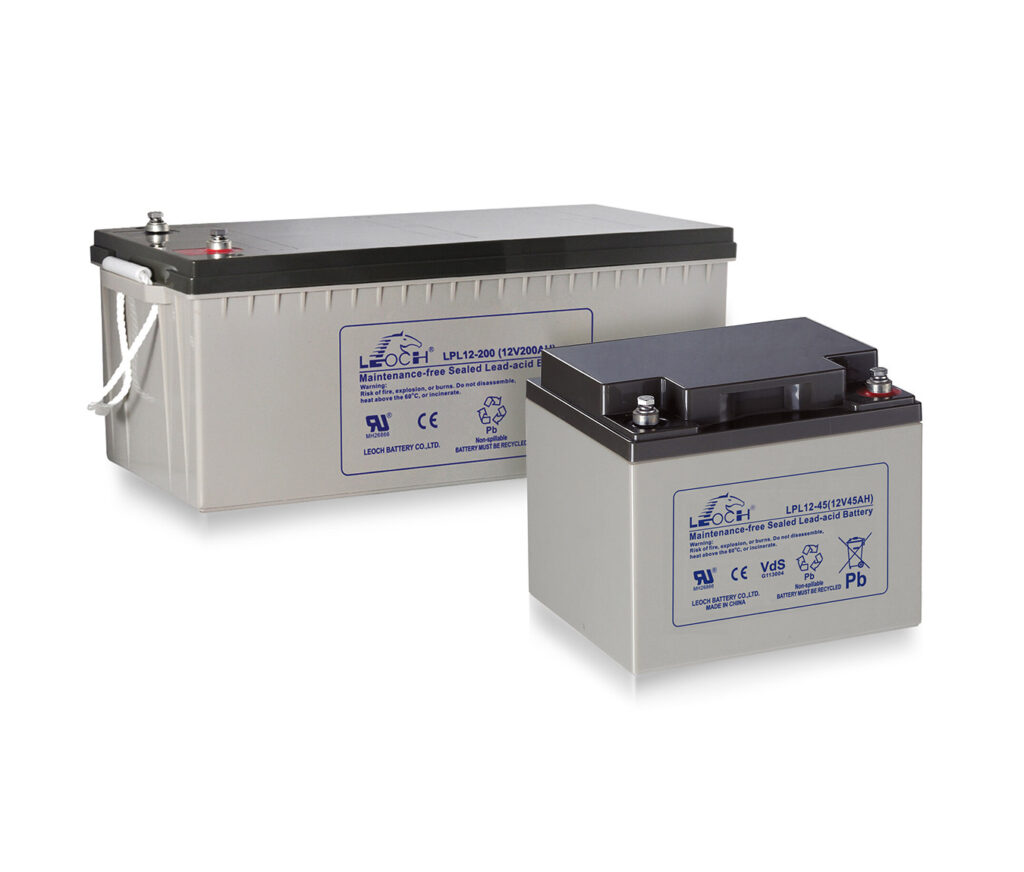 Leoch EMEA AGM Long Life LPL series batteries for security and standby applications